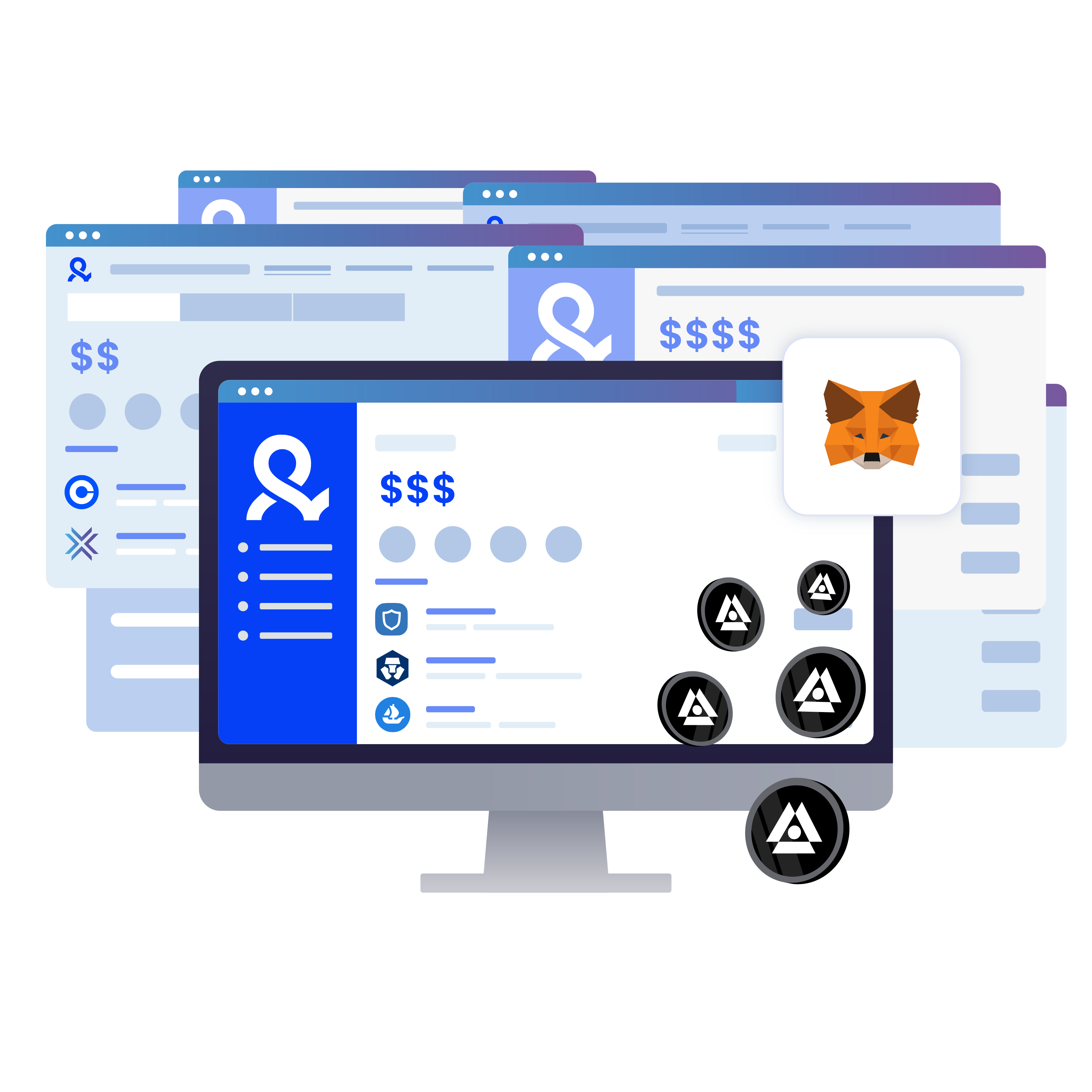 Image illustrating the process of preparing multiple wallets for the Shardeum airdrop, farming multiple addresses to receive tokens using Multilogin.