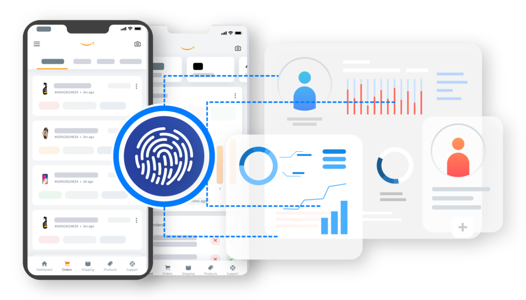 Image illustrating Multilogin's tools for seamless Amazon data scraping, showcasing antidetect browsers, residential proxies, and automation driver support.