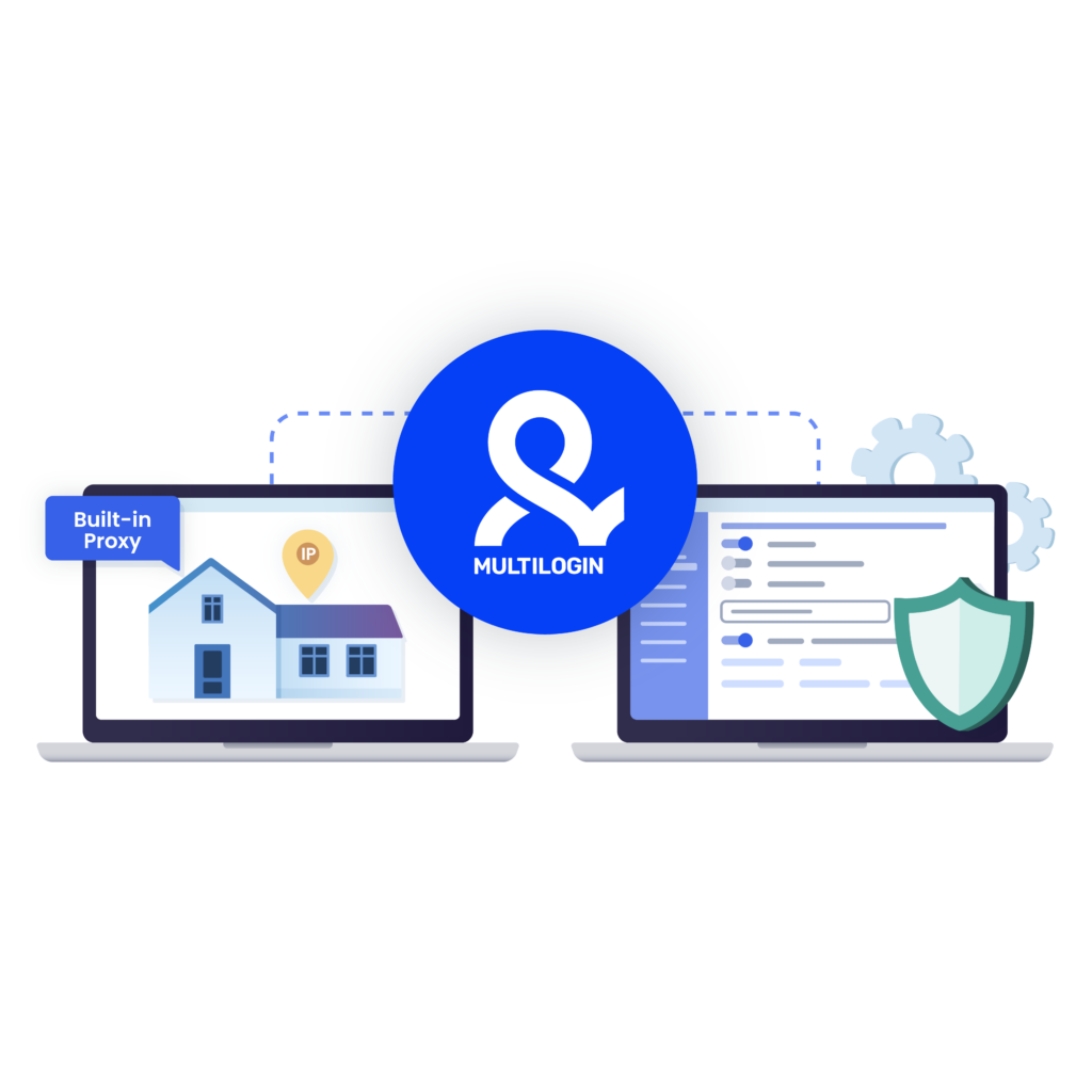 image illustrating the importance of using Multilogin antidetect browser and its built-in residential proxy.