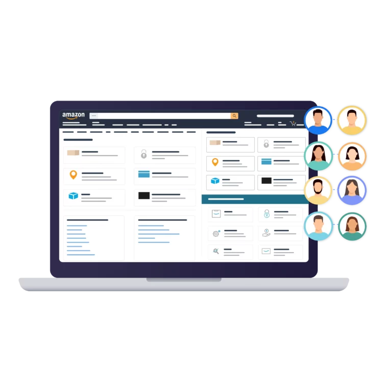 Image illustrating the ability to run unlimited Amazon accounts with Multilogin, ensuring enhanced account management for scalable operations.
