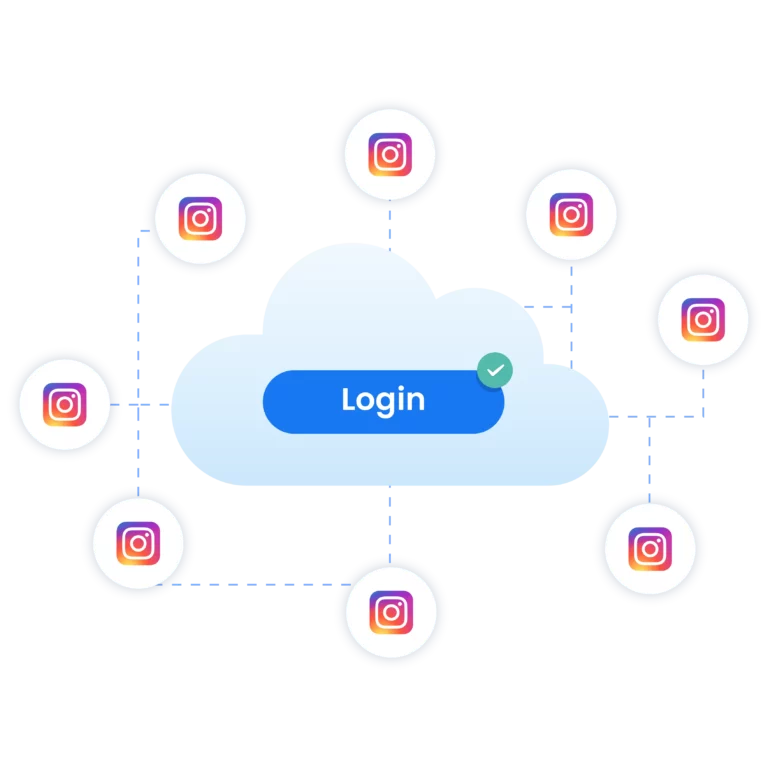 Manage password-free Instagram accounts