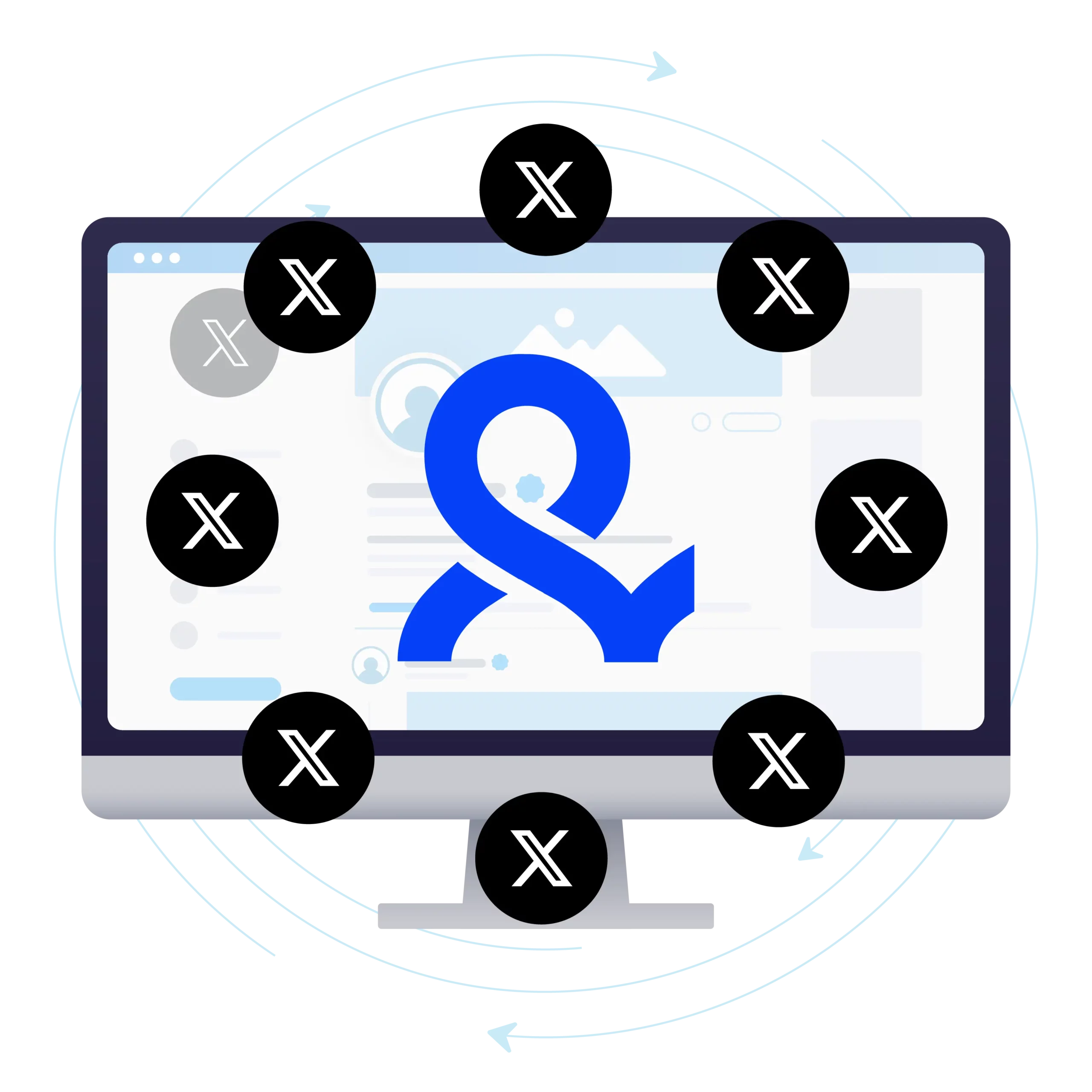 Image showing how to create and manage multiple Twitter accounts with Multilogin, allowing you to easily switch between profiles while keeping your accounts secure.
