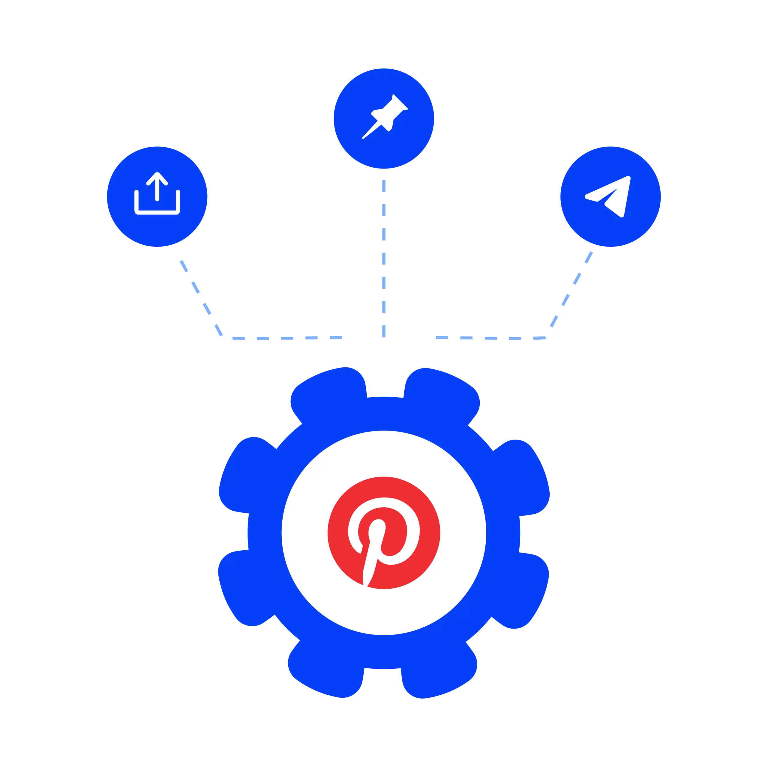 Illustration of how to manage multiple Pinterest accounts on one device with Multilogin.