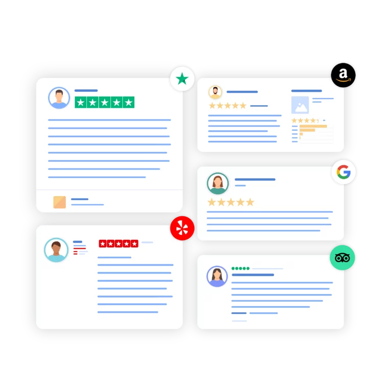Image showing the use of antidetect browser profiles to share positive content and engage with customers.