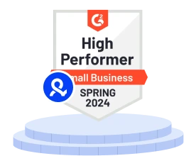 G2 award badge recognizing Multilogin antidetect software as High performer small business 2024.