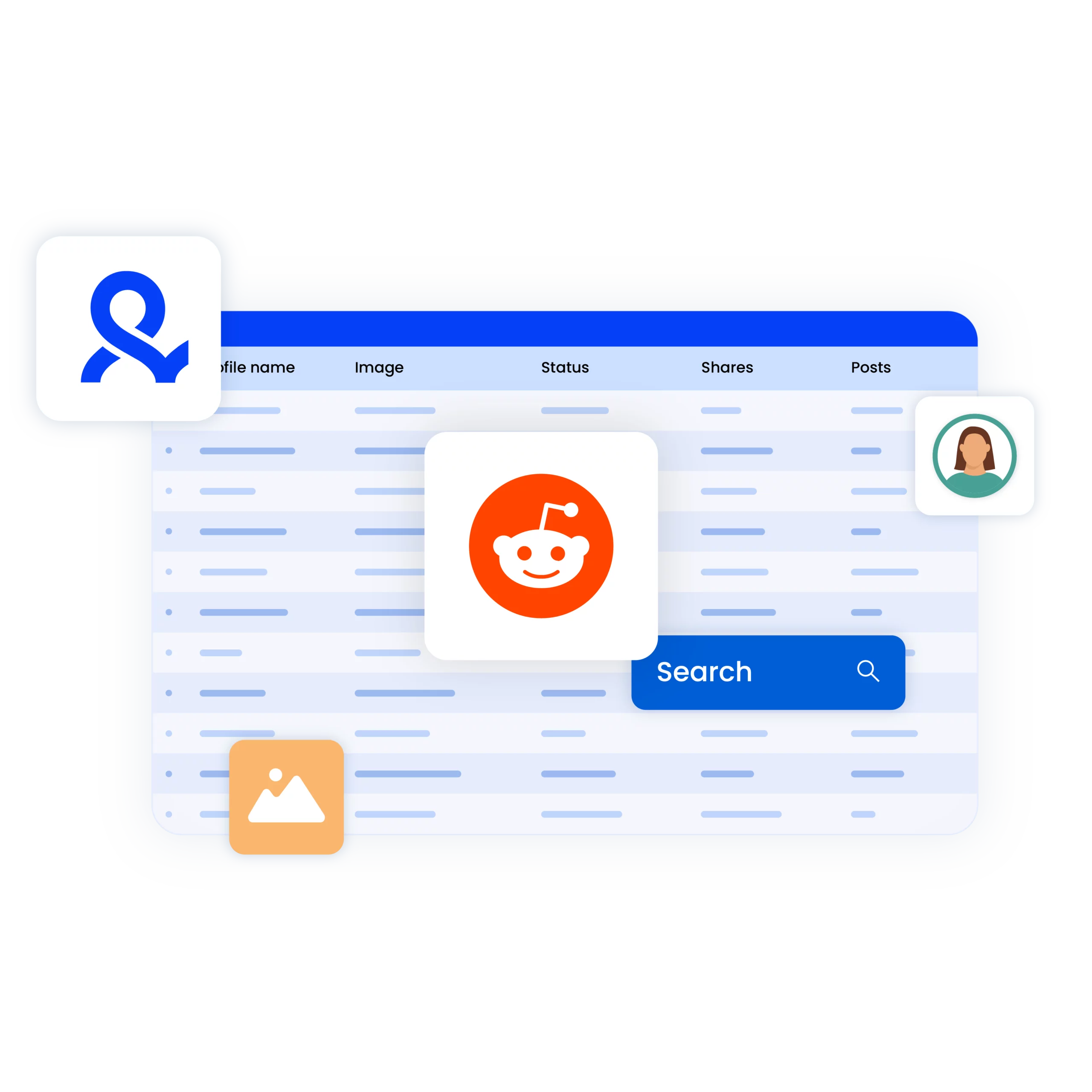 Illustration of Reddit proxy and antidetect bundle for secure, anonymous account management and browsing.