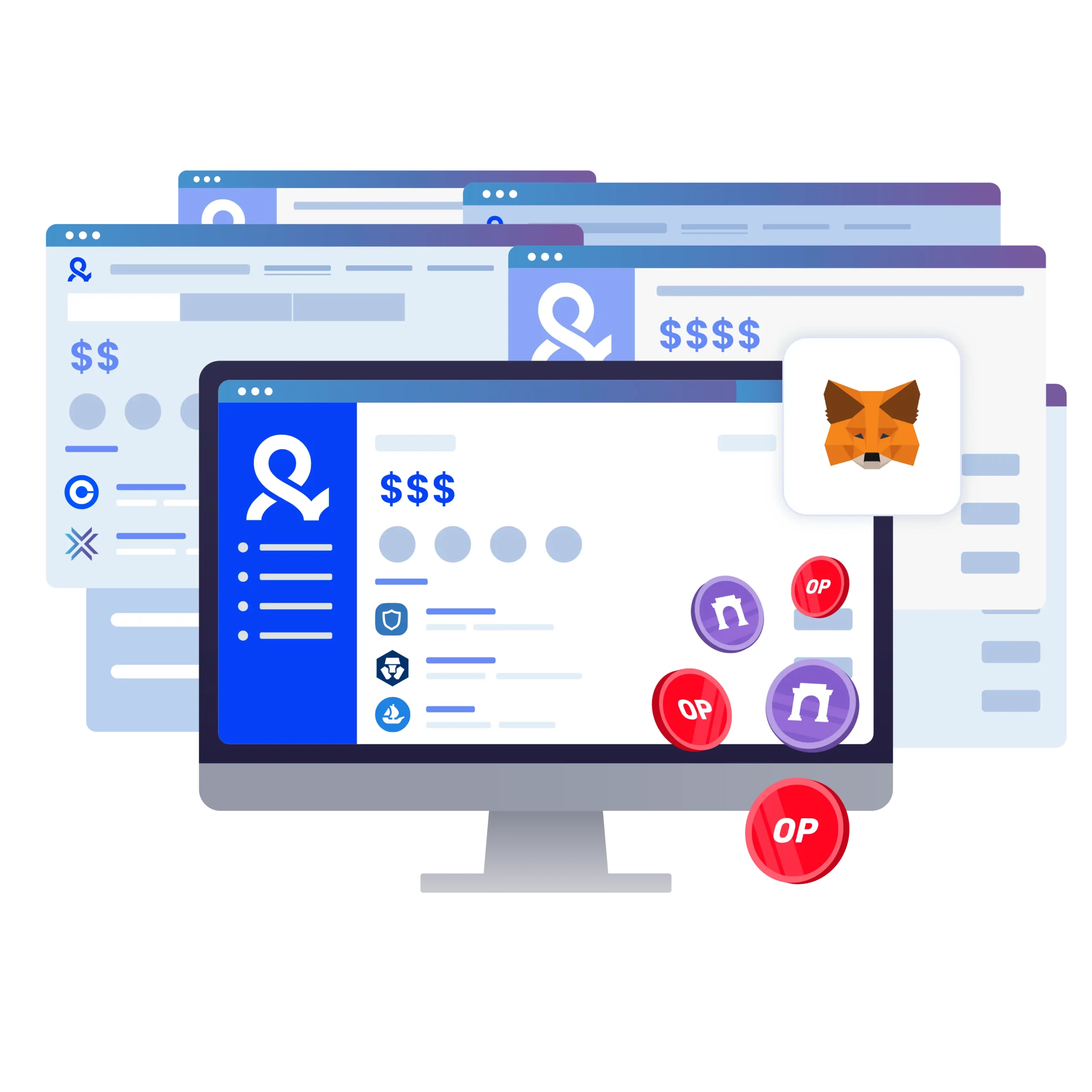image illustrating the process of receiving tokens with Multilogin speeding up the process and helping users avoid sybil address detection.