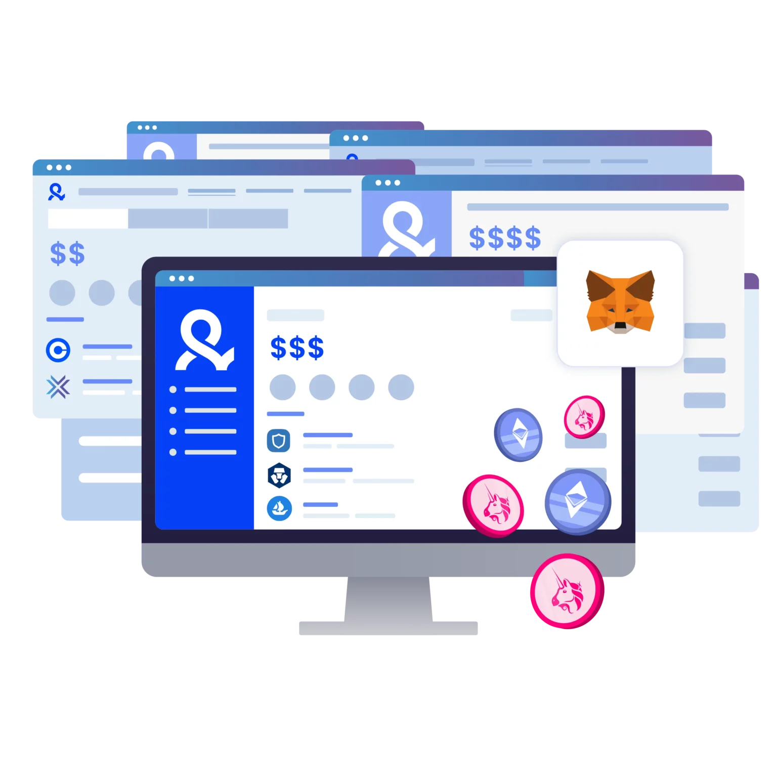 image displaying receiving tokens while using multiple wallets to maximize earnings
