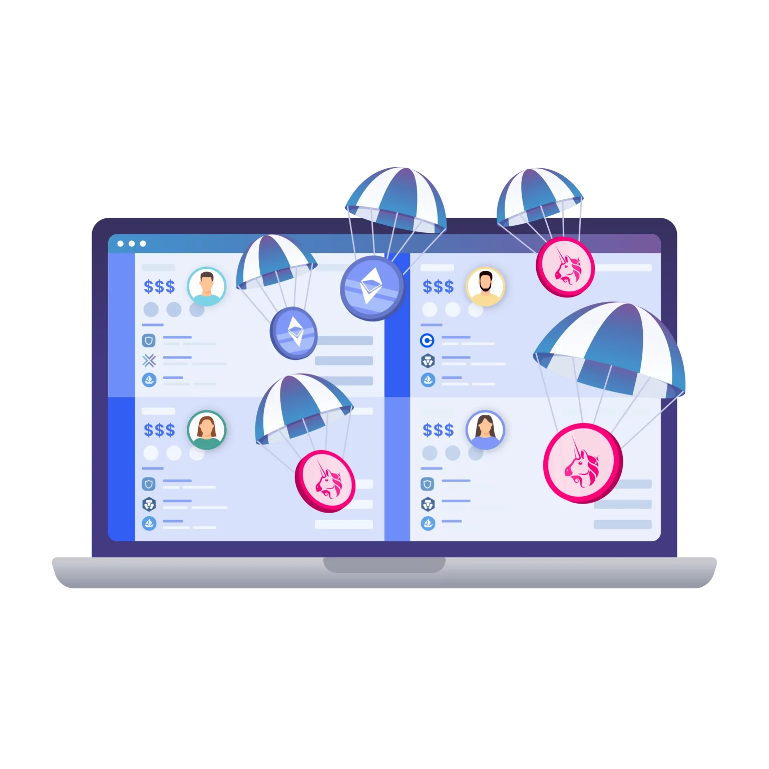 image showcasing the importance of using multiple wallets to maximize your Uniswap V4 token haul