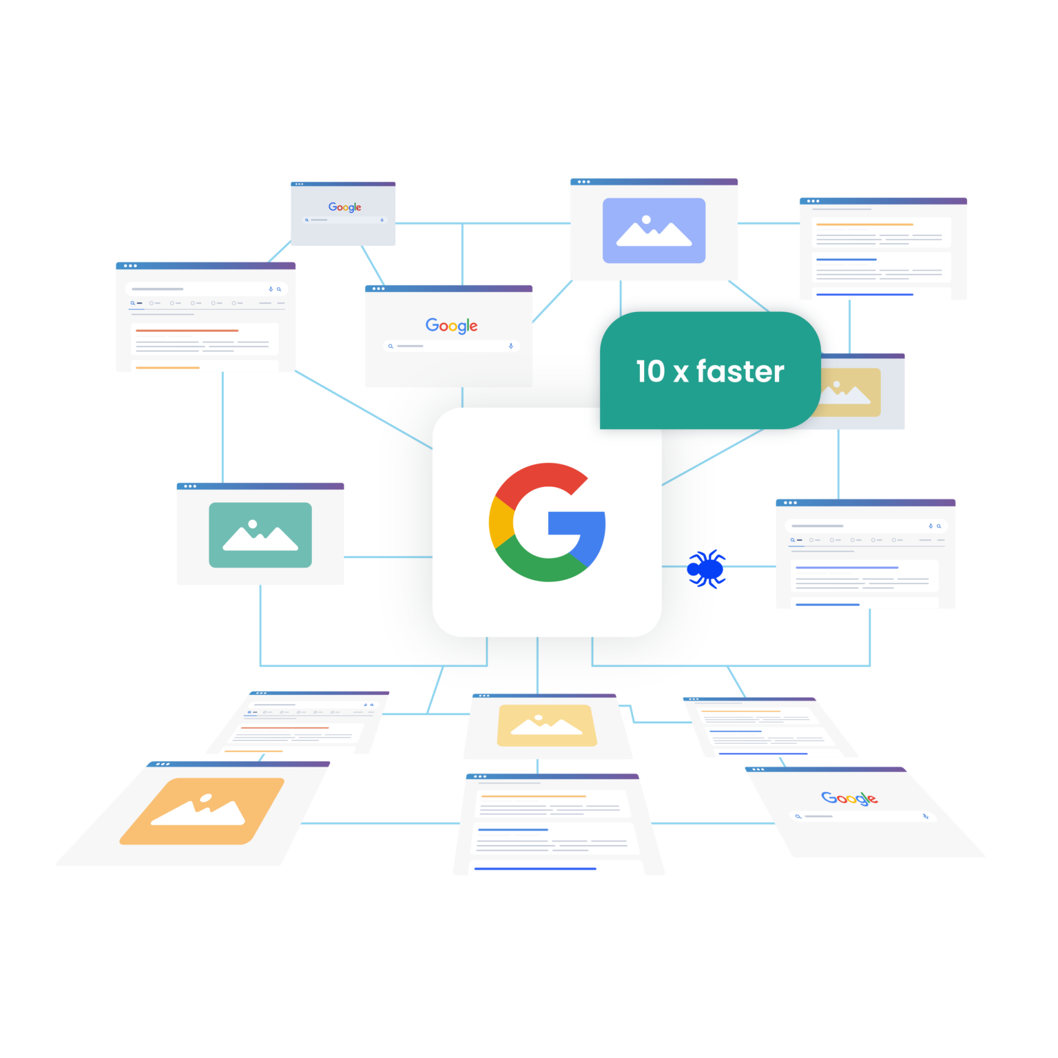 Image illustrating improving Google scraping by creating multiple accounts