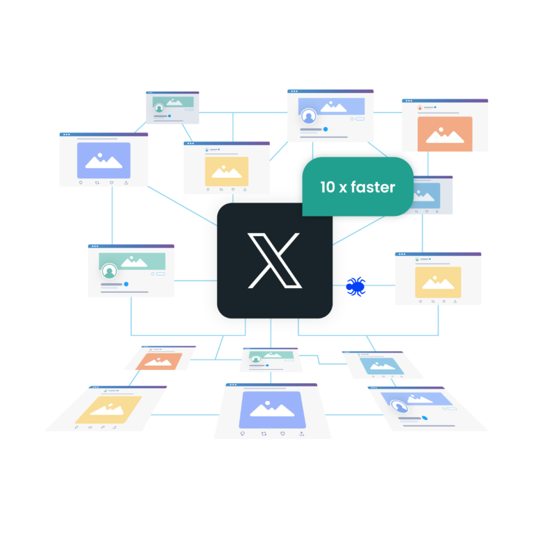 image illustrating speeding up the Twitter scraping process with automated tasks to improve effectiveness of data extraction