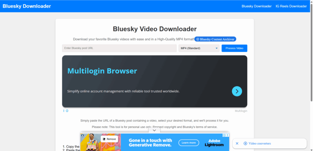 bluesky视频下载工具