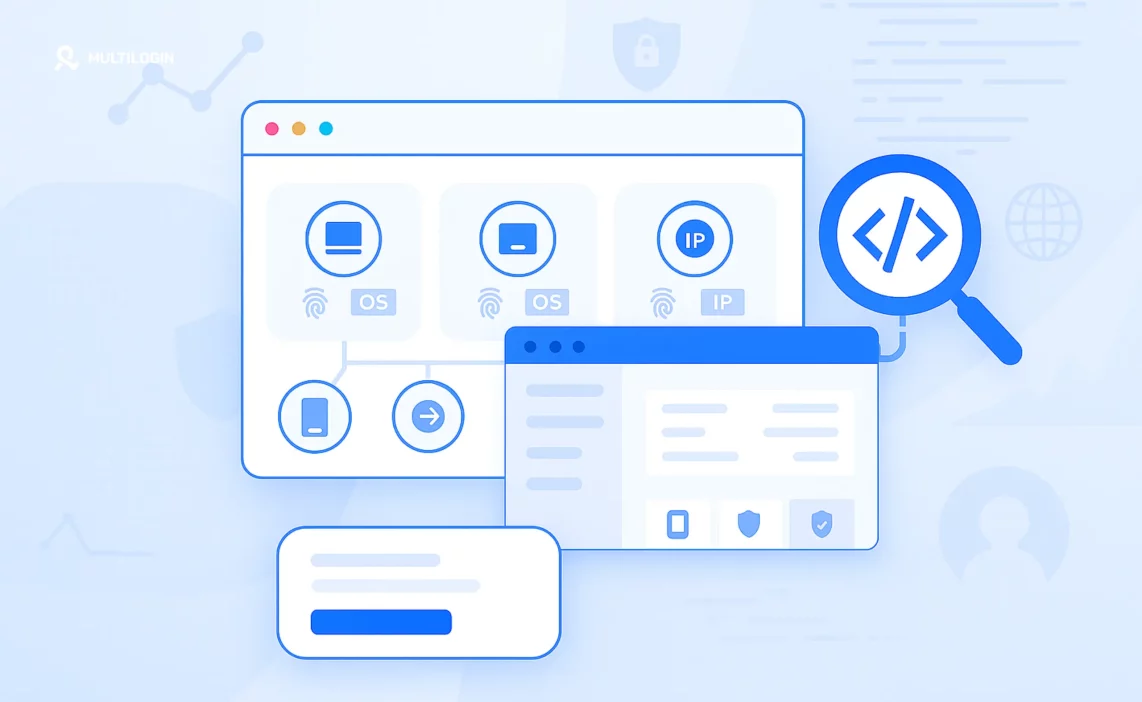 multilogin-blog-design (1) Best Anti Detect Browser for Web Scraping (Top Picks in 2025) Visual showing dropshipping operations integrated with antidetect browser profiles for managing multiple e-commerce stores securely.